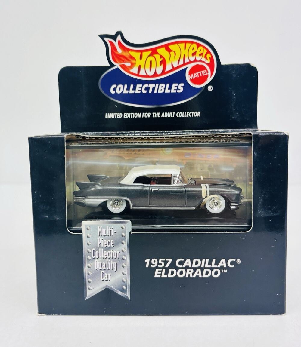 Hot Wheels Collectibles 1957 Cadillac Eldorado Silver 26792 Black Box Sealed